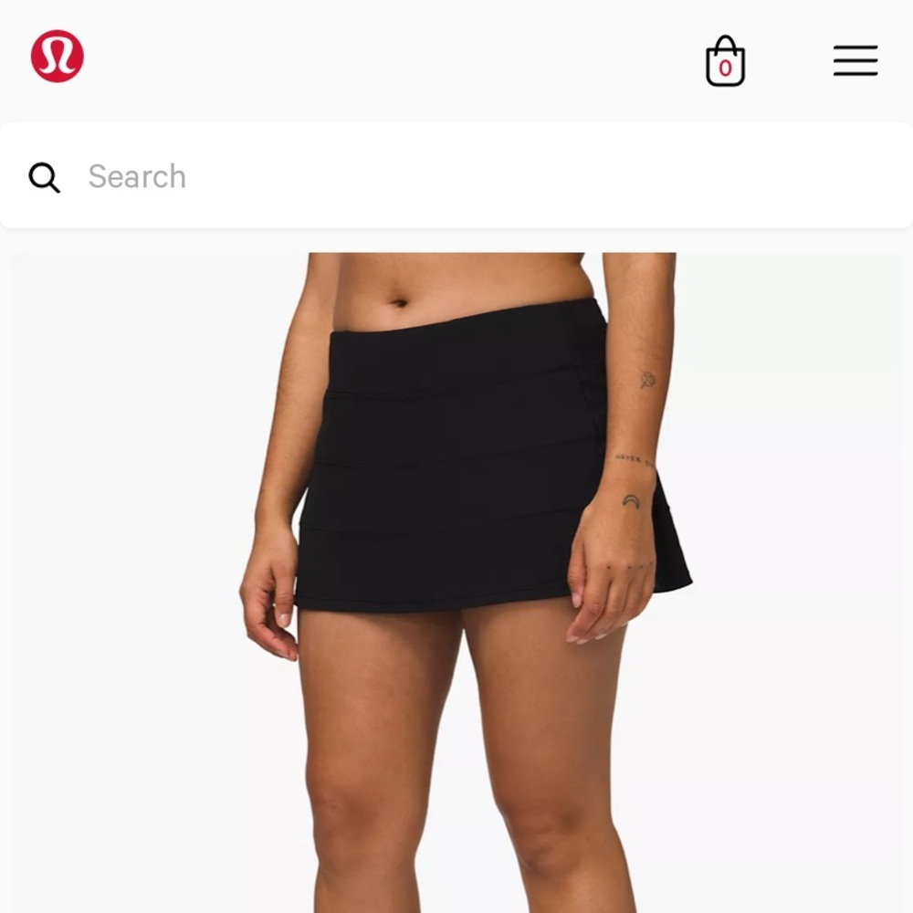 Lululemon athletic tennis skirt